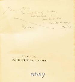 Eric DICKINSON / Laolus and Other Poems Signed 1st Edition