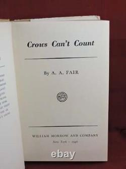 Erle Stanley as Fair Gardner, A A. / Crows Can't Count Signed 1st Edition 1946