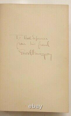 Ernest Hemingway, Men At War, 1st/1st, Signed And Inscribed