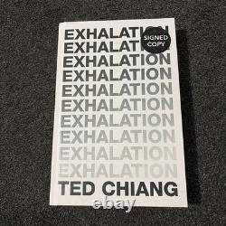 Exhalation Ted Chiang UK 1st Edition Printing 2019 Signed Hardback Mint New