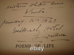 Extremely Rare Signed 1st Edition Of, Poems Of Life Kathleen Whitford Turner 1932