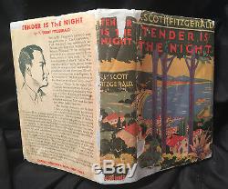 F SCOTT FITZGERALD signed inscribed TENDER IS THE NIGHT 1st ed original dj 1934