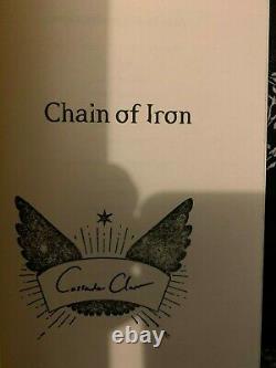 FAIRYLOOT Chain of Iron CASSANDRA CLARE Signed Book HB SOLD OUT Shadowhunters