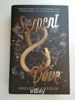 FAIRYLOOT Serpent and Dove Shelby Mahurin Reversible Cover. Signed. Sprayed Edge
