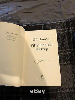FIFTY SHADES OF GREY/DARKER/FREED TRILOGY COLLECTIBLE, machine Signed HARDCOVER