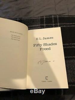 FIFTY SHADES OF GREY/DARKER/FREED TRILOGY COLLECTIBLE, machine Signed HARDCOVER