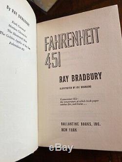 Fahrenheit 451 Bradbury signed 1953 1st edition