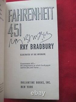 Fahrenheit 451 Signed By Ray Bradbury True First Edition First Printing 1953