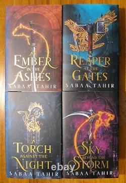 Fairyloot An Ember in the Ashes Quartet Sabaa Tahir SIGNED DELUXE SET