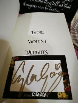 Fairyloot WHOLE November box THESE VIOLENT DELIGHTS Double Signed Edition