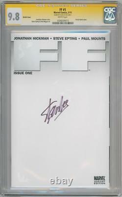 Ff #1 Blank Cgc 9.8 Signature Series Signed Stan Lee Fantastic Four Marvel