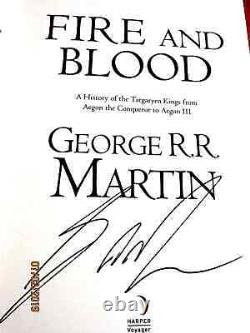 Fire and Blood by George R. R. Martin- UK Signed First Edition-Game of Thrones