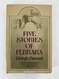 Five Stories of Ferrara Giorgio Bassani 1st Edition Brace Jovanovich 1971 Signed