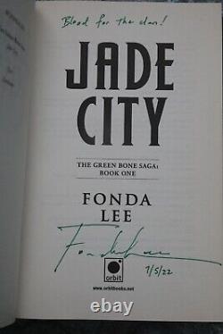 Fonda Lee Jade War Trilogy full signed 1st edition set inc Jadesetter ltd