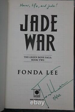 Fonda Lee Jade War Trilogy full signed 1st edition set inc Jadesetter ltd