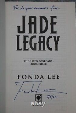 Fonda Lee Jade War Trilogy full signed 1st edition set inc Jadesetter ltd