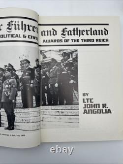 For Führer And Fatherland 2 Volume Set John R. Angolia 1st Edition Signed Rare For Führer And Fatherland 2 Volume Set John R. Angolia 1st Edition Signed Rare