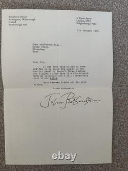 Francis Bacon 1964 Catalogue Raisonné 1st Ed + HAND-SIGNED Letter Rothenstein