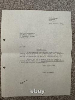 Francis Bacon 1964 Catalogue Raisonné 1st Ed + HAND-SIGNED Letter Rothenstein