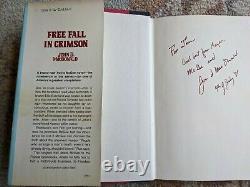 Free Fall In Crimson by John D. MacDonald Signed First Edition/Fifth Printing