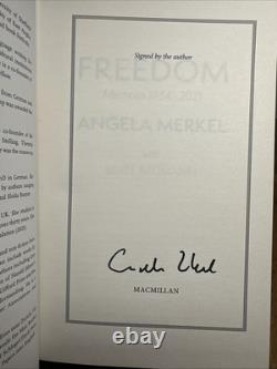 Freedom Memoirs 1954 2021 by Angela Merkel SIGNED 2024 UK 1/1 HB Macmillan
