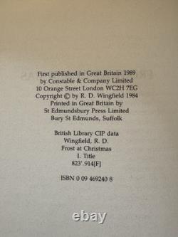 Frost At Christmas By R. D. Wingfield Signed 1st Edition HB Book