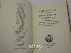 GRAHAM GREENE The Return of A. J. Raffles SIGNED 1975 Ltd 1st Edition No. 97