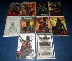 GUNSLINGER SPAWN #1 signed 1250 TODD McFARLANE CGC coa 150 variant set (9) NM