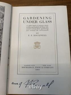 Gardening Under Glass 1923 SIGNED 1st Edition With Dust Jacket