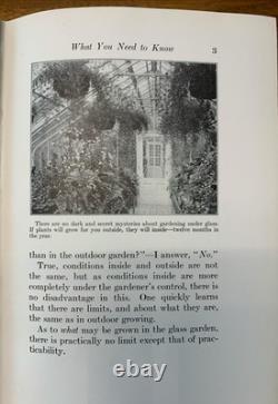 Gardening Under Glass 1923 SIGNED 1st Edition With Dust Jacket