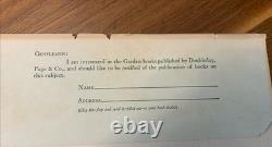 Gardening Under Glass 1923 SIGNED 1st Edition With Dust Jacket