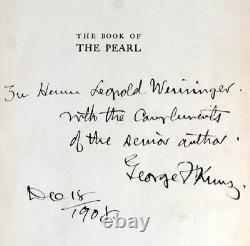 George Frederick Kunz Signed 1908 Book Of The Pearl History Art Science Industry