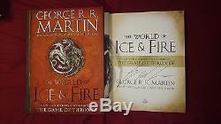 George R. R. Martin A Song of Ice and Fire The World Signed Book Game of Thrones