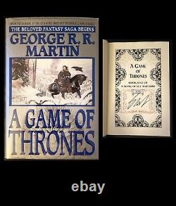 George RR Martin A Game of Thrones Signed 1st Edition 1st Printing Bantam HDCVR