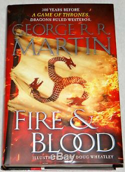 George RR Martin SIGNED Fire and Blood, A Game of Thrones Prequel HC 1st Edtion