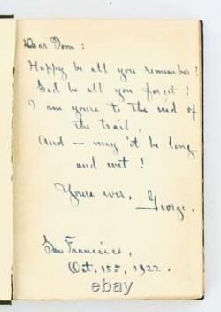 George STERLING / THE CAGED EAGLE AND OTHER POEMS SIGNED 1st Edition 1916