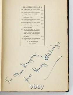 George STERLING / THE CAGED EAGLE AND OTHER POEMS SIGNED 1st Edition 1916
