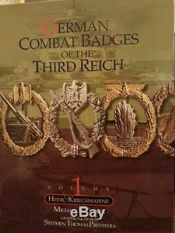 German Combat Badges of the Third Reich Vol 1 and 2 Collector's Edition Signed