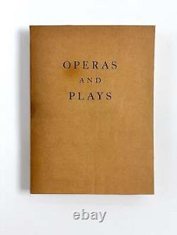 Gertrude Stein / OPERAS AND PLAYS Signed 1st Edition 1932