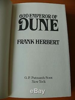 God Emperor of Dune. Frank Herbert. Signed 1st Edition. Fine