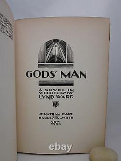 God's Man SIGNED by Lynd Ward First Edition 1929 A Novel in Woodcuts