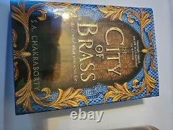 Goldsboro City Of Brass Trilogy signed sprayed first edition