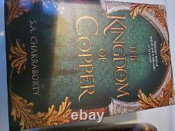 Goldsboro City Of Brass Trilogy signed sprayed first edition