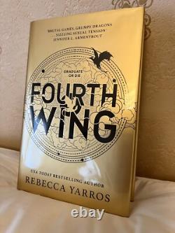 Goldsboro? Fourth Wing SIGNED & DATED By Rebecca Yarros UK True 1st/1st