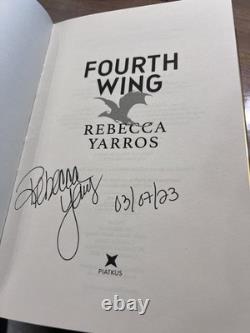 Goldsboro? Fourth Wing SIGNED & DATED By Rebecca Yarros UK True 1st/1st