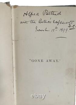 Gone Away by Fred Cotton 1888 signed 1st edition hardback