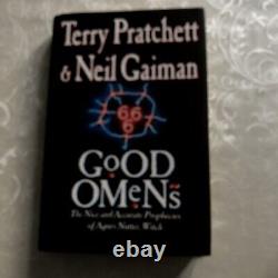 Good Omens signed Pratchett Signed 1st Edition 1990 Victor Gollancz HB