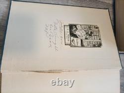 H. G. WELLS SIGNED The Science Of Life 1st Edition 4 volumes