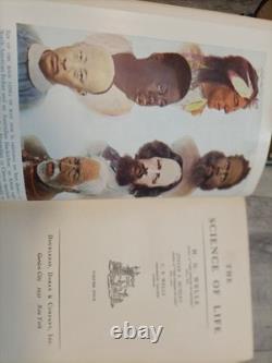 H. G. WELLS SIGNED The Science Of Life 1st Edition 4 volumes