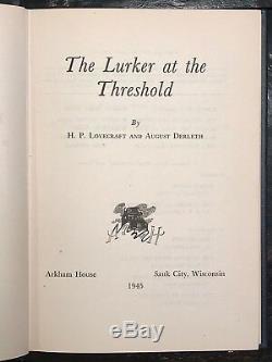 H. P. LOVECRAFT & AUGUST DERLETH LURKER AT THE THRESHOLD, 1st/1st 1945 SIGNED